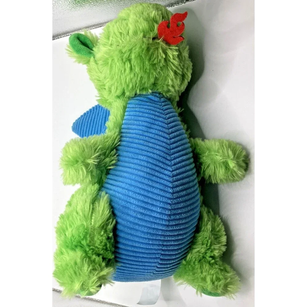 Green Blue Winged Dragon Plush Stuffed Animal 13 Inch Fantasy Toy Soft Plush
